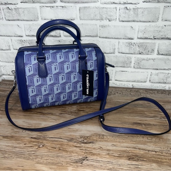 s-l400.jpg Karl Lagerfeld NWT Paris ADELE MONOGRAM SATCHEL